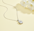 Aurora Silver Gem-Stone Pendant Necklace