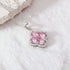 Pink Lumiere Four-Stone Pendant Necklace