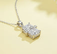 Aurora Silver Gem-Stone Pendant Necklace