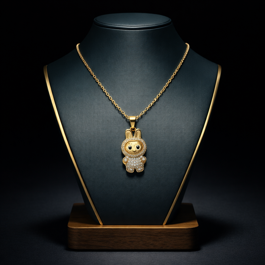 Labubu Charm Pendant Necklace