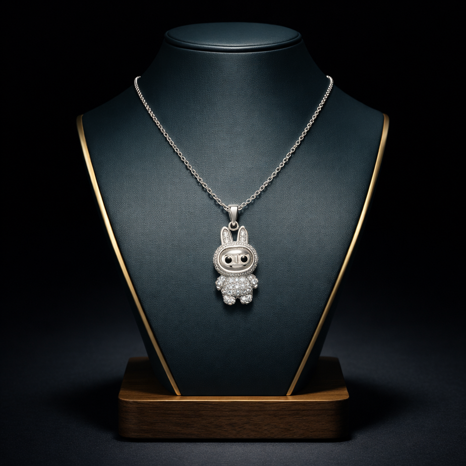 Labubu Charm Pendant Necklace